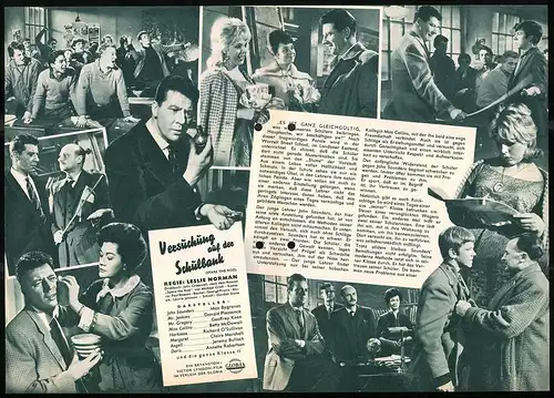 Filmprogramm IFB Nr. 6215, Versuchung auf der Schulbank, Max Bygraves, Donald Pleasence, Regie: Leslie Norman