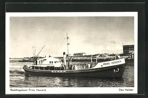 AK Den Helder, Reddingsboot Prins Hendrik, Seenotrettung