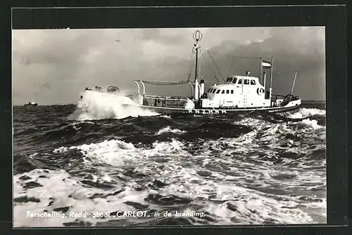 AK Terschelling, Reddingboot Carlot in de branding, Seenotrettung