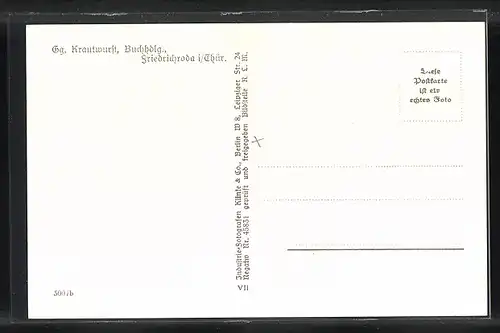 AK Friedrichroda i. Thür., Fliegeraufnahme von der Stadt