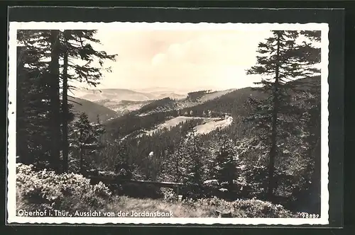 AK Oberhof /Thür., Aussicht von der Jordansbank