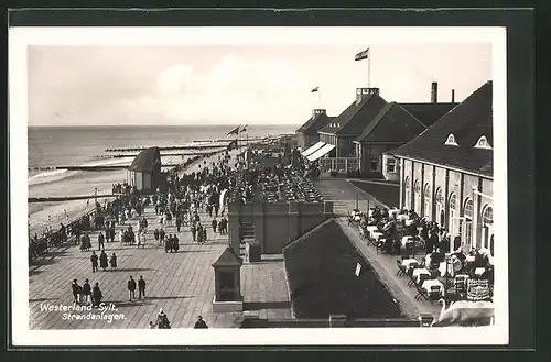 AK Westerland /Sylt, Strandanlagen