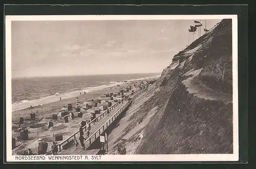 AK Wenningstedt a. Sylt, Strandpartie