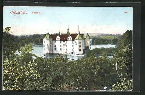 AK Glücksburg, Ansicht vom Schloss