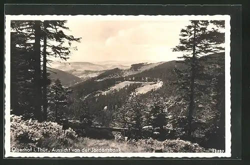 AK Oberhof i. Thür., Aussicht von der Jordansbank