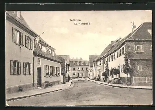 AK Hofheim, Obertorstrasse mit Anwohnern