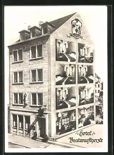 AK Würzburg, Hotel Bratwurstherzle