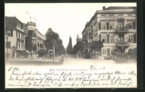 AK Bad Pyrmont, Brunnenstrasse