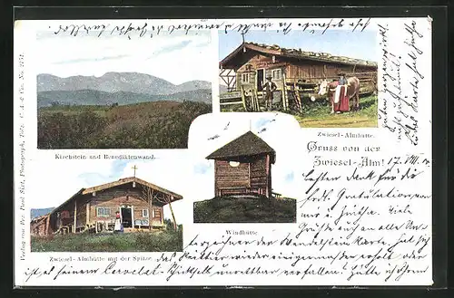 AK Zwieselalm, Almhütte, Kirchstein, Windhütte