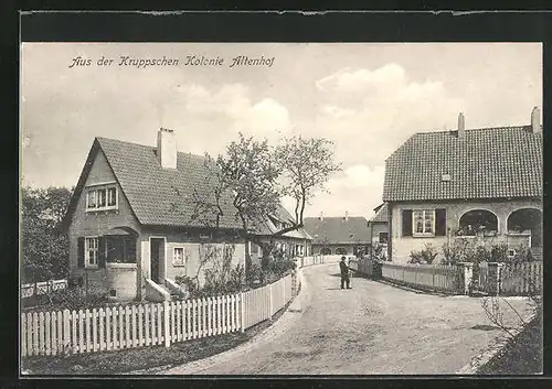 AK Essen /Ruhr, Aus der Kruppschen Kolonie Altenhof