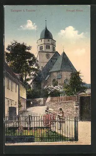 AK Usingen / Taunus, Evangelische Kirche