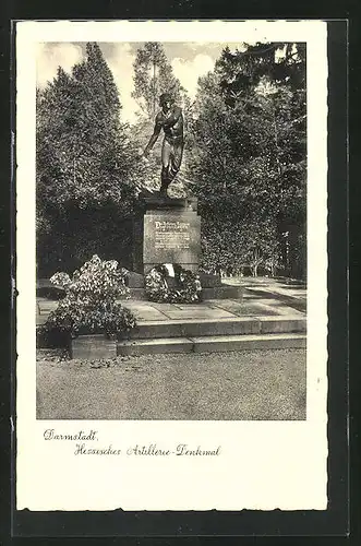 AK Darmstadt, Hessisches Artillerie-Denkmal