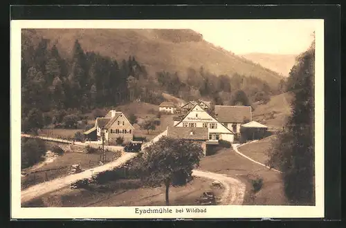 AK Wildbad /Württ., Gasthaus Wirtschaft Eyachmühle