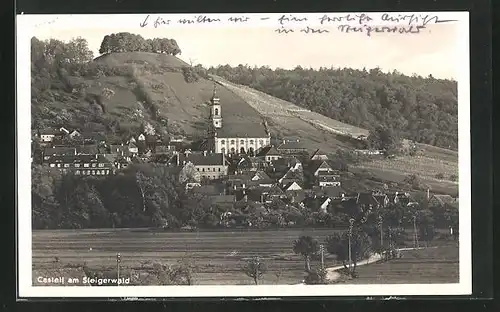 AK Castell am Steigerwald, Ortsansicht mit Kirche