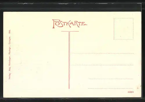 AK Usingen i. T., Waldrad-Denkmal