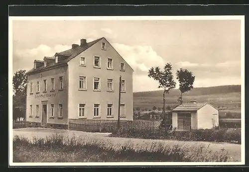 AK Crottendorf /Erzgeb., Hotel Früst Bismarck