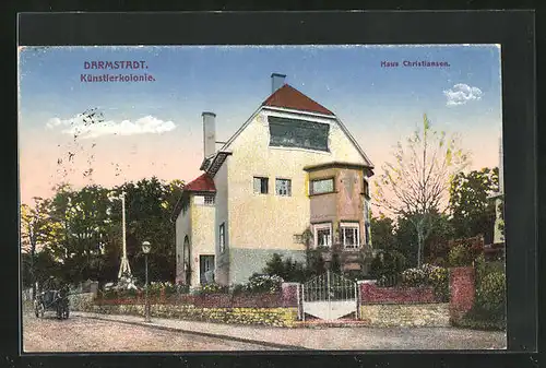 AK Darmstadt, Künstler-Kolonie, Haus Christiansen