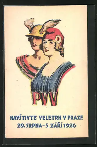 AK Zárí, Navstivte veletrh v. Praze 1926