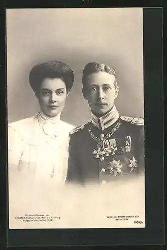 AK Kronprinz Wilhelm von Preussen und seine Gattin