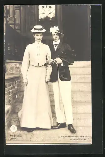 AK Kronprinz Wilhelm von Preussen mit seiner Gattin