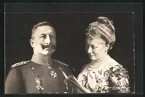 AK Kaiserin Augusta Victoria und Kaiser Wilhelm II.