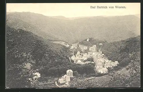 AK Bad Bertrich, Panorama von Westen