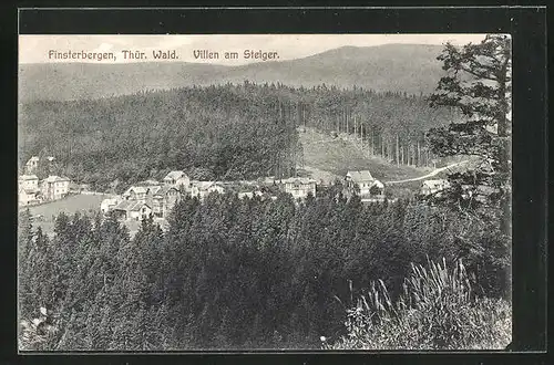 AK Finsterbergen / Thür. Wald, Villen am Steiger