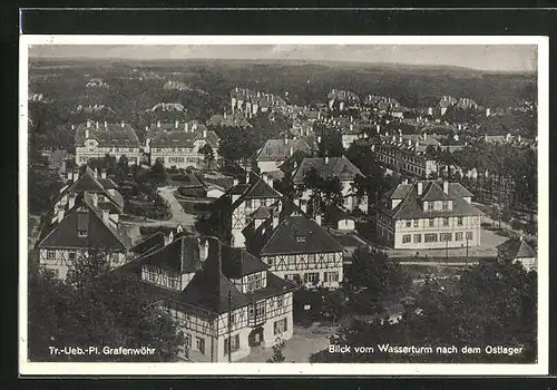 AK Grafenwöhr, Blick vom Wasserturm nach dem Ostlager