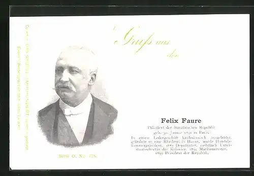 AK Felix Faure, Präsident der französischen Republik