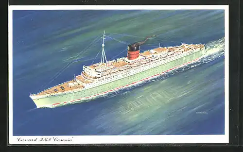 AK Dampfer R.M.S. Caronia der Cunard Line