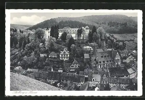 AK Stolberg / Harz, Ortschaft von der Lutherbuche gesehen
