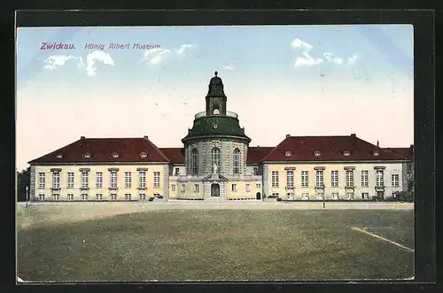 AK Zwickau i. Sa., vor dem König Albert Museum