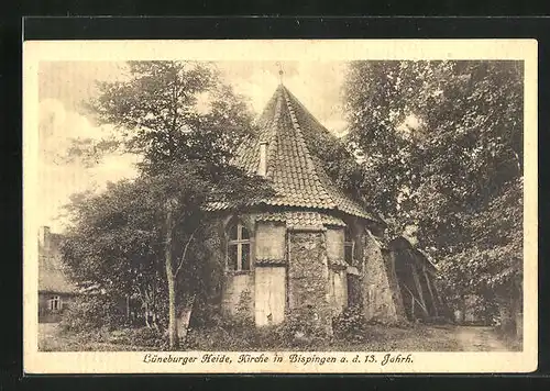 AK Bispingen in der Lüneburger Heide, an der Kirche aus dem 13. Jahrhundert