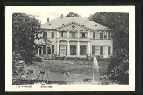 AK Bad Nenndorf, im Garten am Schlösschen