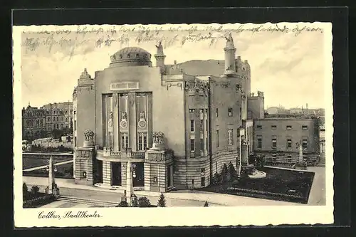 AK Cottbus, Blick auf das Stadttheater