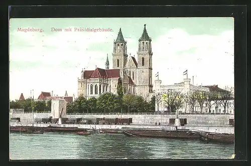 AK Magdeburg, Dom mit Präsidialgebäude