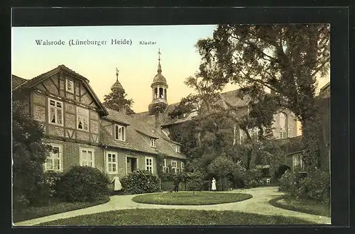 AK Walsrode in der Lüneburger Heide, im Hof des Kloster