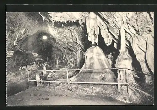 AK Rübeland, die Kanzel in der Hermannshöhle