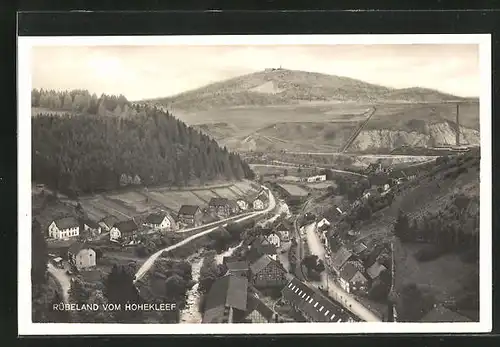 AK Rübeland am Harz, Ansicht vom Hohekleef aus