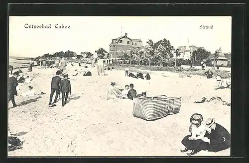 AK Laboe, Besucher am Strande