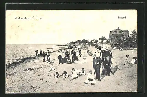AK Laboe, Badegäste am Strand