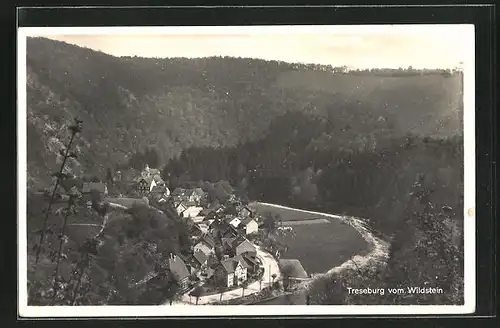 AK Treseburg, Gesamtansicht vom Wildstein gesehen