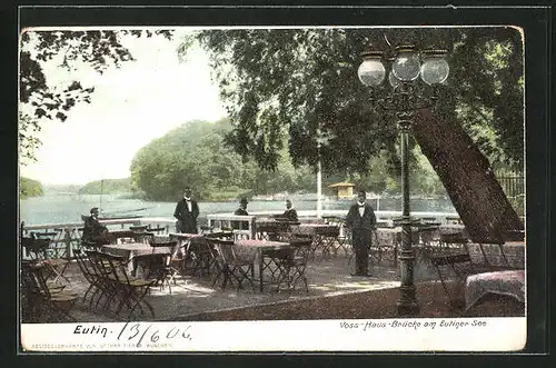 AK Eutin, Voss-Haus-Brücke am Eutiner See