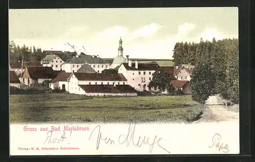 AK Bad Mariabrunn, Teilansicht vom Ort