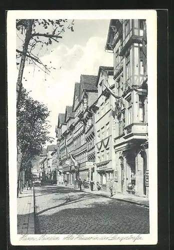 AK Hann.-Münden, Alte Häuser in der Langestrasse