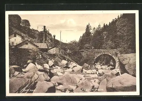 AK Oker / Harz, Partie im Okertal