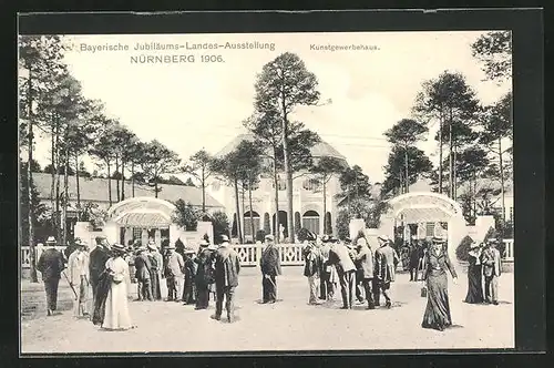 AK Nürnberg, Bayerische Jubiläums-Landes-Ausstellung 1906, Kunstgewerbehaus