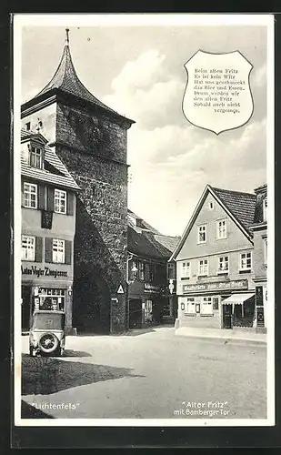 AK Lichtenfels, Gasthaus Alter Fritz am Bamberger Tor