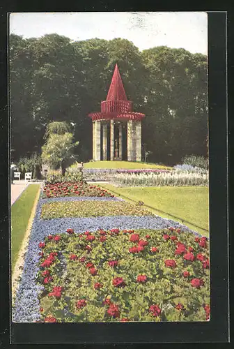 AK Stuttgart, Württbg. Gartenbauausstellung 1924, der Ausstellungs-Tempel