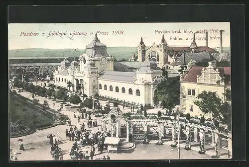 AK Praze, Jubilejni výstavy 1908, Pavilon král. hlav. mesta Prahy